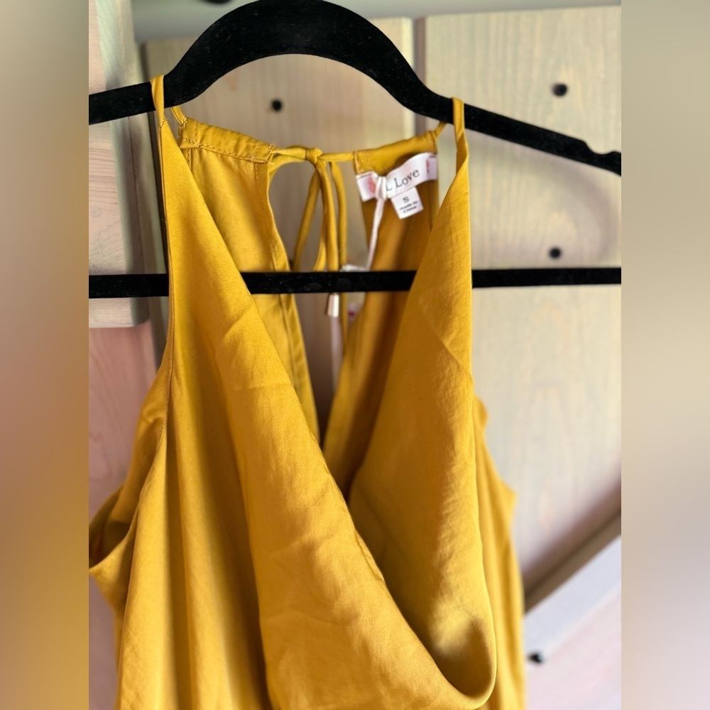 NWT Huddy Mustard Jumpsuit - Picture 9 of 13